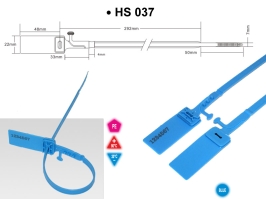 plomba plastikowa, plomba zabezpieczająca HS 037