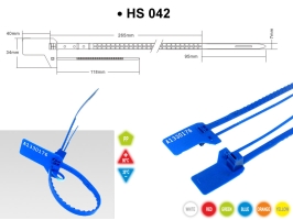 plomba plastikowa, plomba zabezpieczająca HS 042
