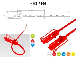 plomba plastikowa, plomba zabezpieczająca HS 7400