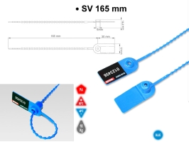 Plomba plastikowa, plomba zabezpieczająca SV 165 mm
