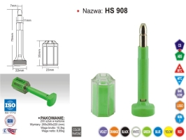 plomba boltowa, plomba zabezpieczająca HS 908