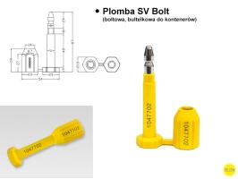 Plomba SV Bolt (boltowa, butelkowa do kontenerów)