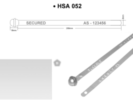 plomba metalowa, plomba zabezpieczająca HSA 052