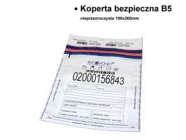 koperta bezpieczna, koperta zabezpieczająca B5 190x260 mm