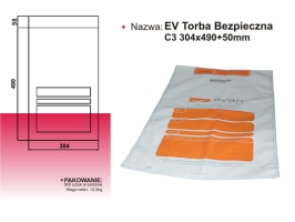 koperta bezpieczna, koperta zabezpieczająca EV C3 330x475 mm