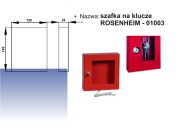 szafka na klucze ROSENHEIM - 01003 150x120x32 mm