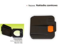 pojemnik plombowany referentką Nakładka zamkowa duża 175x105x185