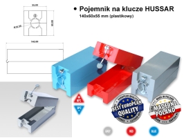 pojemnik plombowany referentką HUSSAR 140x60x55 mm