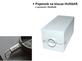 pojemnik plombowany referentką HUSSAR 180x180x80 mm