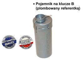 pojemnik plombowany referentką HUSSAR typ B 170x50 mm