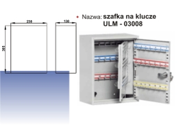 szafka na klucze UML - 03008 305x230x130 mm