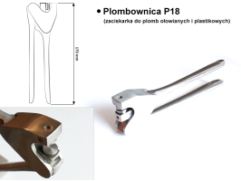 Plombownica P18 (zaciskarka do plomb ołowianych i plastikowych)
