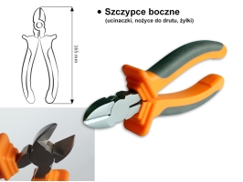 Szczypce boczne (ucinaczki, nożyce do drutu, żyłki)