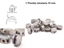 Plomba ołowiana 10mm